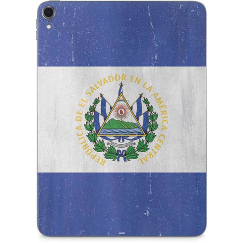 El Salvador Flag Distressed Apple iPad Pro Skin